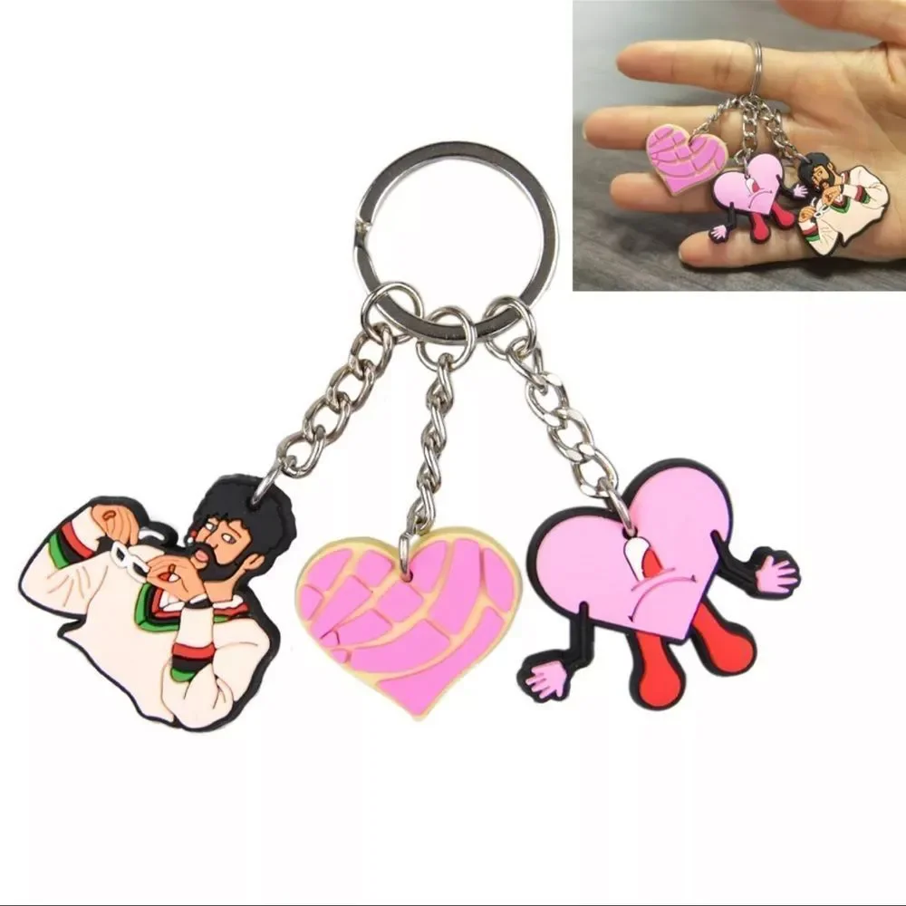 Reggaeton Bad Bunny Key Chain - Picture 1 of 1